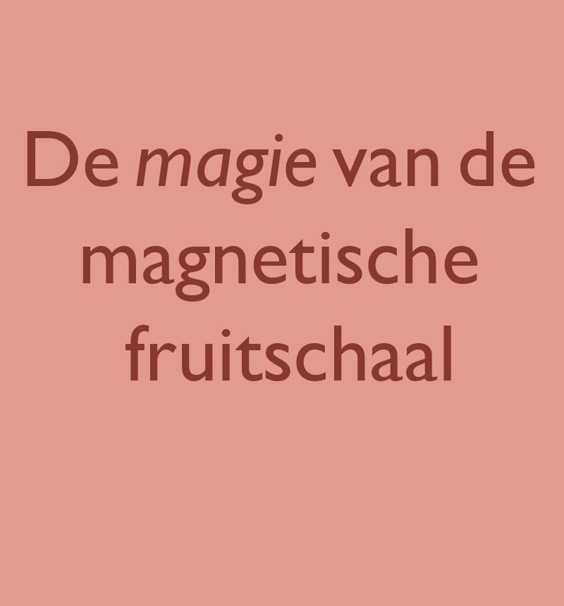 Magnetische fruitschaal terra